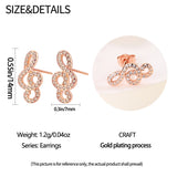 925 Silver Rose Earphone Notes K Earrings