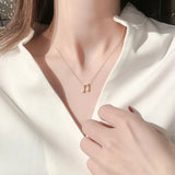 Music Note G Clef Necklace Stainless Steel Pendant