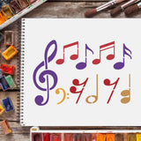 Music Note Stencil Plastic for DIY Craft Paint