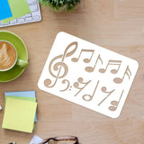 Music Note Stencil Plastic for DIY Craft Paint