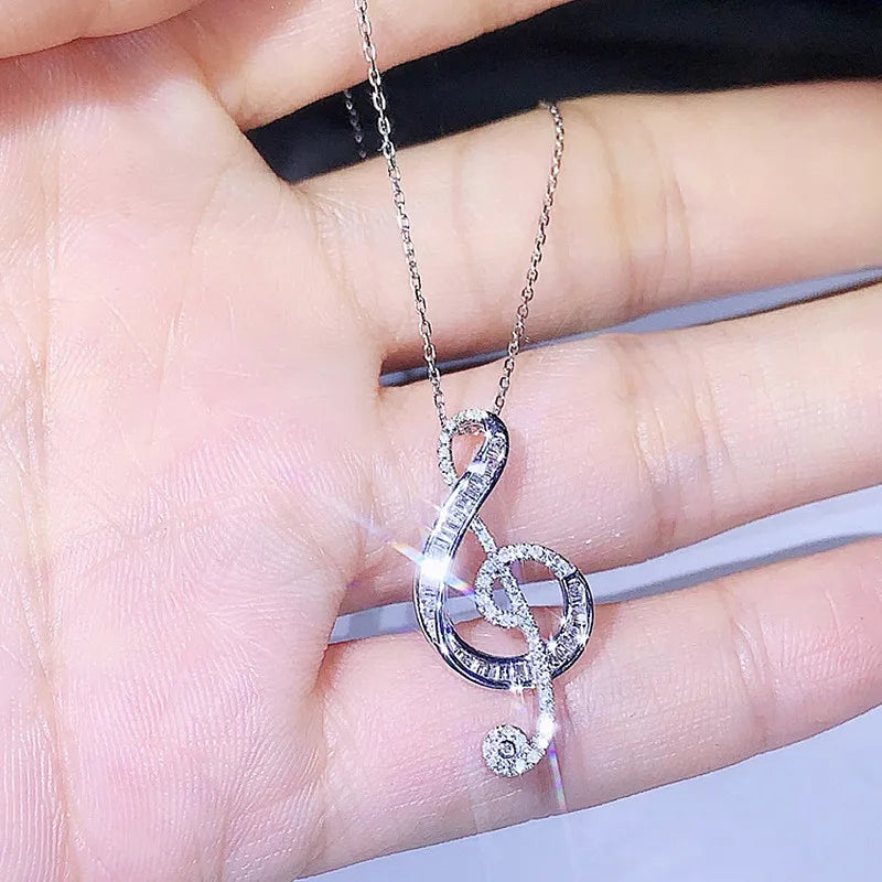 Crystal Zircon Diamonds Pendant Necklaces for Women