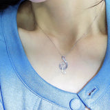 Crystal Zircon Diamonds Pendant Necklaces for Women