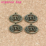 Musical Note Charm Pendants 100Pcs Antique Bronze Alloy DIY Jewelry