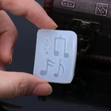 Musical Note Pendant Silicone Mold Resin Jewelry Fondant Cake DIY Mould