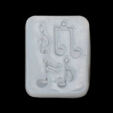 Musical Note Pendant Silicone Mold Resin Jewelry Fondant Cake DIY Mould