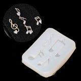 Musical Note Pendant Silicone Mold Resin Jewelry Fondant Cake DIY Mould