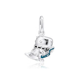Crocodile Charm Halloween Beads Christmas Keychain Charms Silver 925