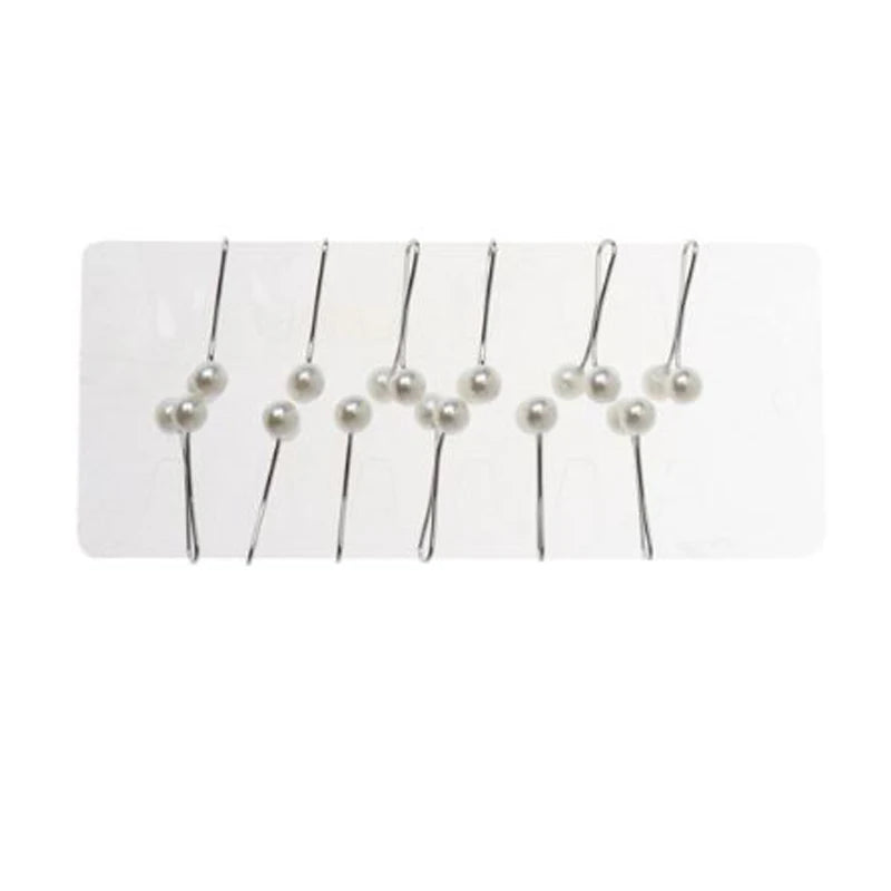 Vintage Crystal Safety Scarf Pins Dress Pearl Rhinestone Buckle