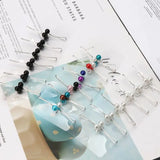 Vintage Crystal Safety Scarf Pins Dress Pearl Rhinestone Buckle