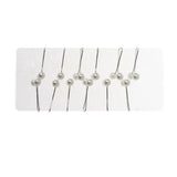 Vintage Crystal Safety Scarf Pins Dress Pearl Rhinestone Buckle
