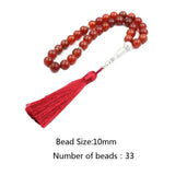 Muslim 10mm Tasbih 33 Beads Islam Prayer Rosary Islamic Religious Eid Gift