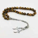 Muslim 2021 Style Tiger Eyes Tasbih 33 66 99 Beads Bracelet
