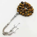 Muslim 2021 Style Tiger Eyes Tasbih 33 66 99 Beads Bracelet