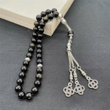 Muslim 8mm Agate Rosary Tasbih 33 Beads Prayer Dhikr Misbaha