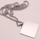 Muslim Allah Ayatul Kursi Stainless Steel Pendant Necklace Islam
