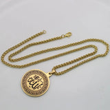 Muslim Allah Pendant Necklace Stainless Steel