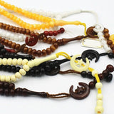 Muslim Rosary Beads Bracelet 8mm Tasbih 99 Beads with Tassel Charm Bracelet