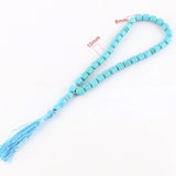 Muslim Bracelet 33 Beads Tasbih Allah Bracelet 8*10mm Stone Beads Tassel Gift
