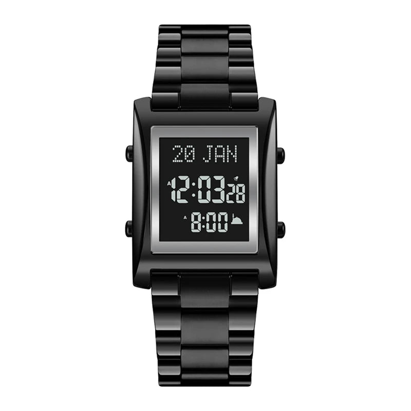 Muslim Digital Watch Men Women Pilgrimage Time Reminder Watches For Islamic