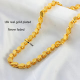 Muslim Islamic 4mm 18K Necklace Non-Fading Neutral Jewelry