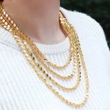 Muslim Islamic 4mm 18K Necklace Non-Fading Neutral Jewelry