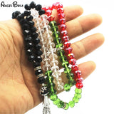 Muslim Islamic 8mm Tasbih Tassel Pendant 99 Prayer Beads Allah Mohammed Rosary