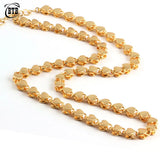 Muslim Islamic Peach Heart Women Charm Necklace Arabian Wedding Party