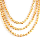 Muslim Islamic Peach Heart Women Charm Necklace Arabian Wedding Party