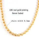 Muslim Islamic Peach Heart Women Charm Necklace Arabian Wedding Party
