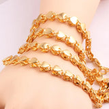 Muslim Islamic Peach Heart Women Charm Necklace Arabian Wedding Party