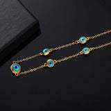 Eye Crystal Charm Necklace Turkey Eye Necklace Plated Never Fade