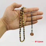 Muslim Yellow Resin Tasbih 33 Beads Turkey Royal Islam Rosary Misbaha