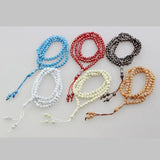 Muslim ME Bracelet Tassel Pendant 99 Prayer Beads Chain Islamic Allah Rosary