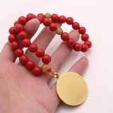 Muslim Prayer 33 Beads Tasbih Ayatul Kursi Bracelets