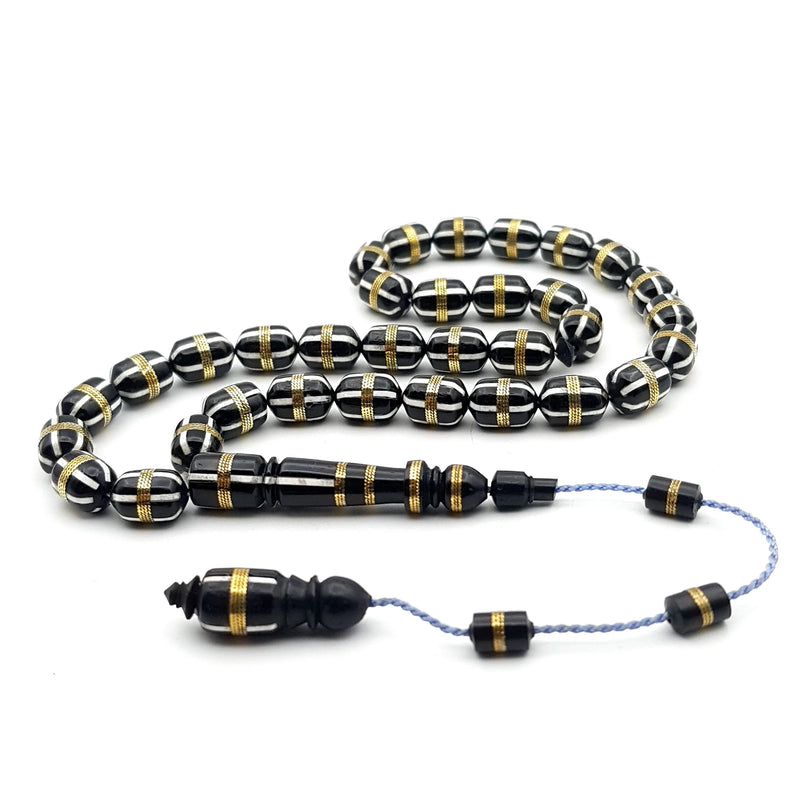 Enamel Brass Wrap Kuka Rosary with Tassels