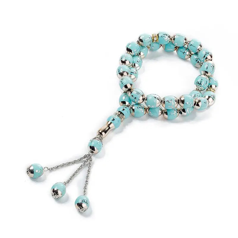 Muslim Prayer Beads Allah Rosary Islamic Tasbeeh Worship Supplies