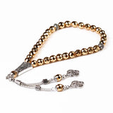 Muslim Rosary Hematite Stone 8MM Tesbih Sibha 33 Necklace