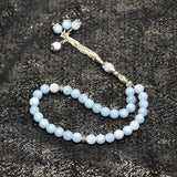 Muslim Tasbih 33 Beads 8mm Stone Road Agate Subhah Prayer Beads