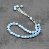 Muslim Tasbih 33 Beads 8mm Stone Road Agate Subhah Prayer Beads