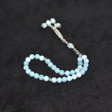 Muslim Tasbih 33 Beads 8mm Stone Road Agate Subhah Prayer Beads