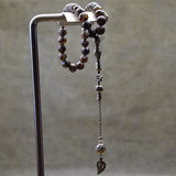 Muslim Taisibiha 33 Agate Beads 10mm Taupe Dragon Agate Beads