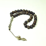 Muslim Taisibiha 33 Agate Beads 10mm Taupe Dragon Agate Beads