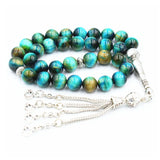 Muslim Tasbih 33 Rosary Beads Islamic Agate Prayer Misbaha