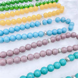 Muslim Tesbih Bracelet 8mm 33 Beads Natural Stone Islamic Rosary Bead