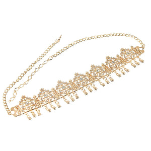 Algeria Bridal Hair Chain Star Moon Pendant