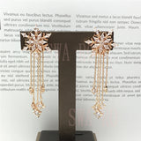 Magic Women Earrings Dazzling Snowflake Jewelry