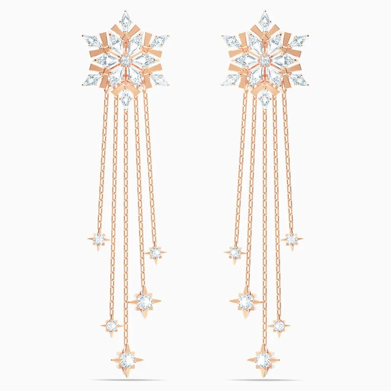 Magic Women Earrings Dazzling Snowflake Jewelry