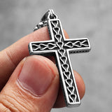 Multicolor Religon Cross Stainless Steel Men Women Necklaces Pendants Chain
