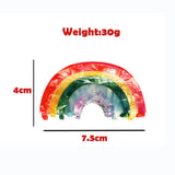 Rainbow Acetate Claw Clip Shark Hair Clip for Women Hair Accessories