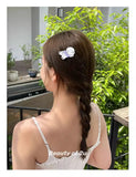 Muweordy Dog Acetate Geometric Hair Claw for Women Girls Ponytail